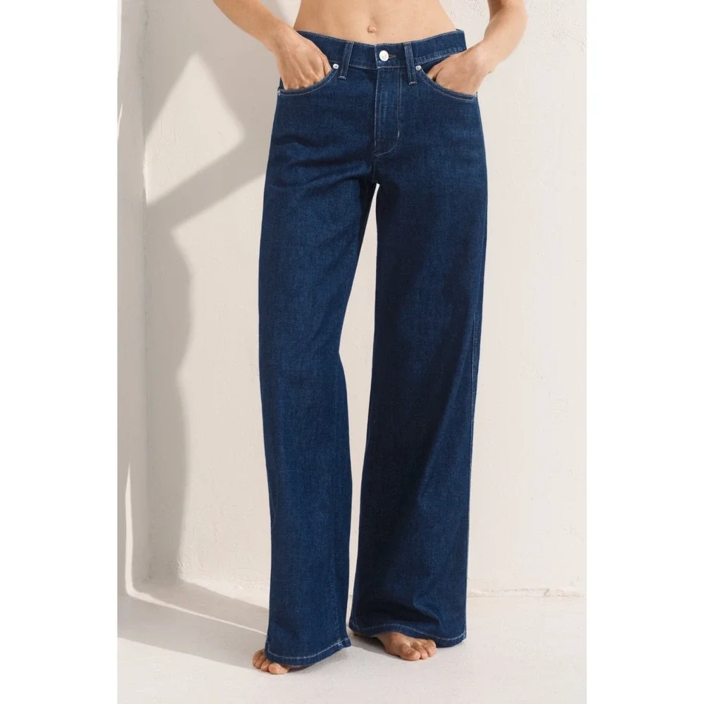 AYR The Big Salad Jeans Size 31 Vandalay Blue Wide Leg Lightweight‎ Denim